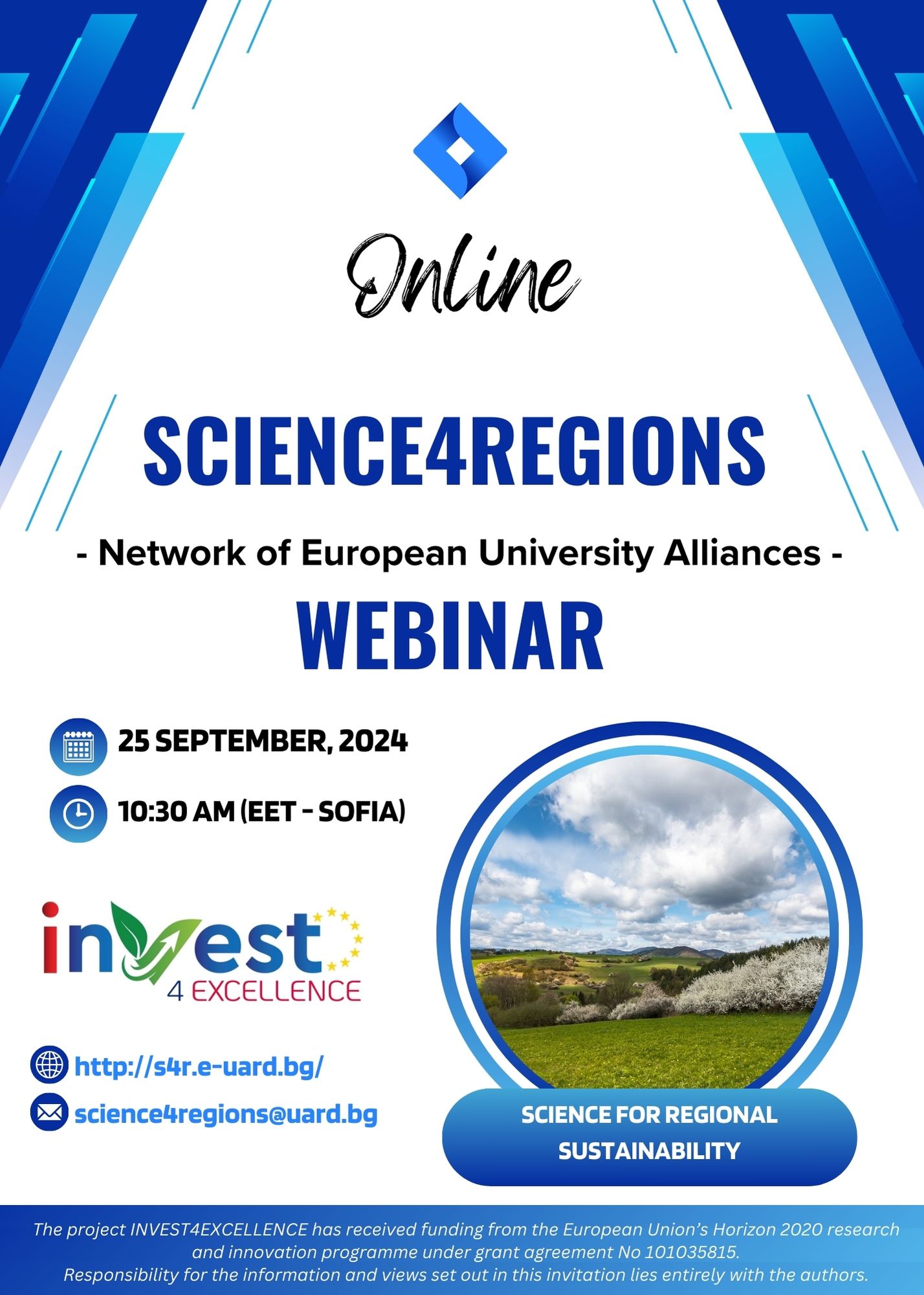 Opening webinar of SCIENCE4REGIONS